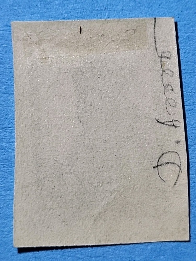 Stamp, Francobolli, Russia 1923: Bauer 2k. green imperforated with fold