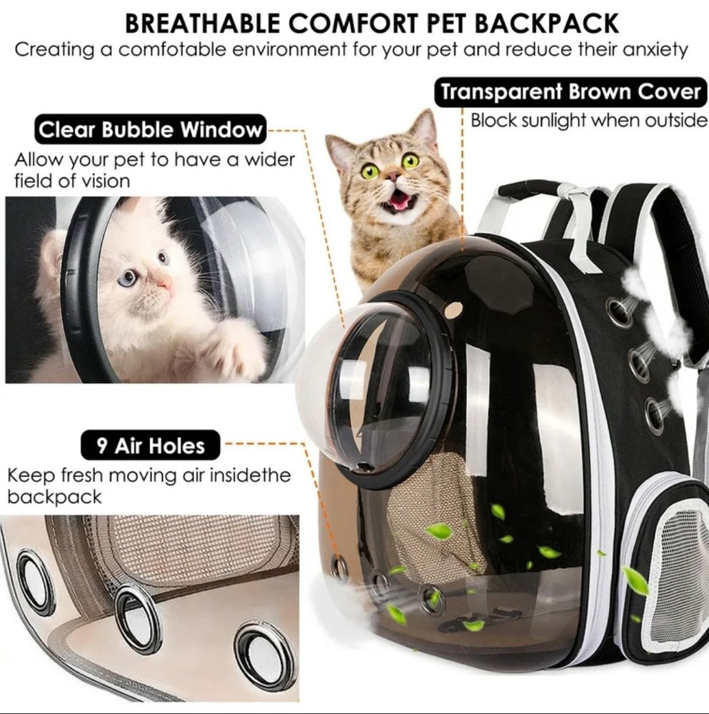 Cat Bubble Backpack Carrier - New with Accessories