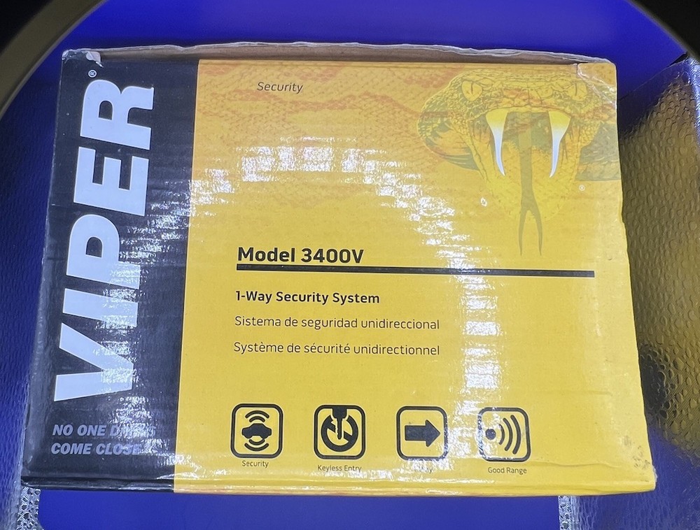 Viper 3400v Car Alarm Keyless Entry, Black