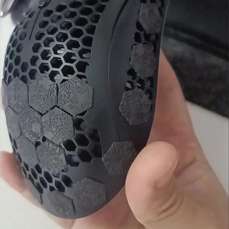 Sweat Resistant Mouse Sticker Hexagonal Pattern Grip Pad Quick Installation