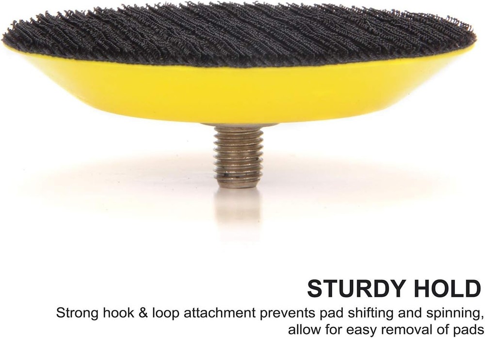 Flexible 3-Inch Backing Plate with Strong Hook & Loop for Efficient Polishing