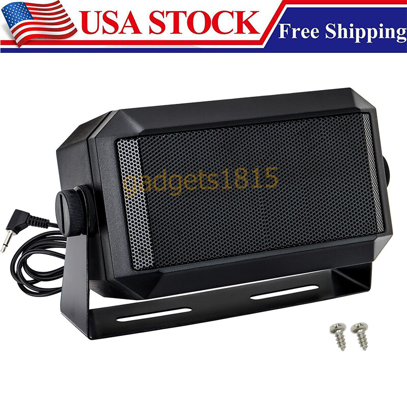 Rectangular External Communications Speaker for CB, Ham & GMRS Radios & Scanners