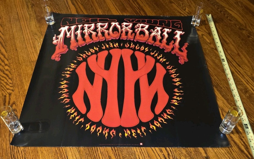 NEIL YOUNG Mirror Ball Cd/record/Album rare original promo poster 27 X 27 1995