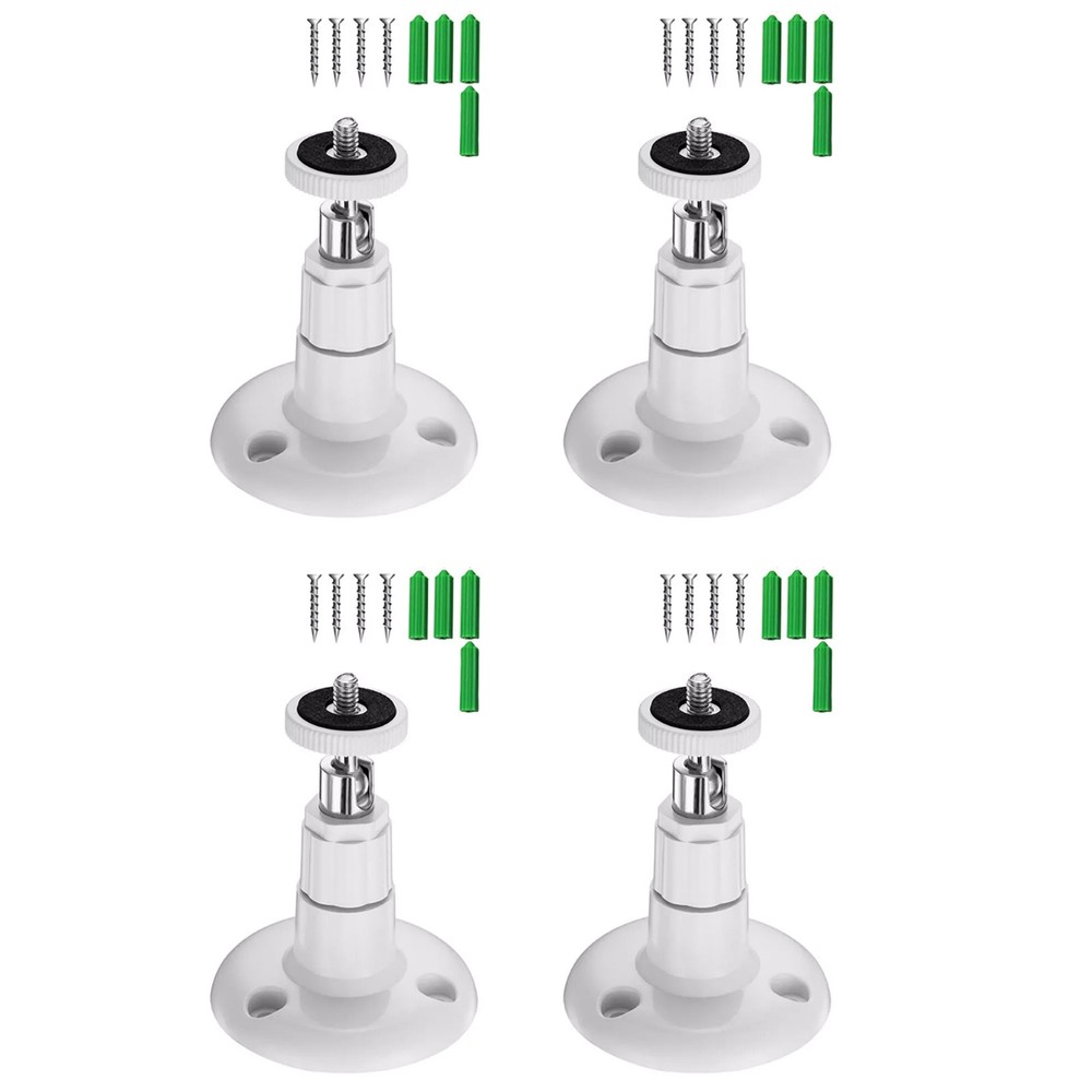 Adjustable Arlo Mounting Bracket 4-Pack for Pro 2/3/4 Go Weather Resistant ABS
