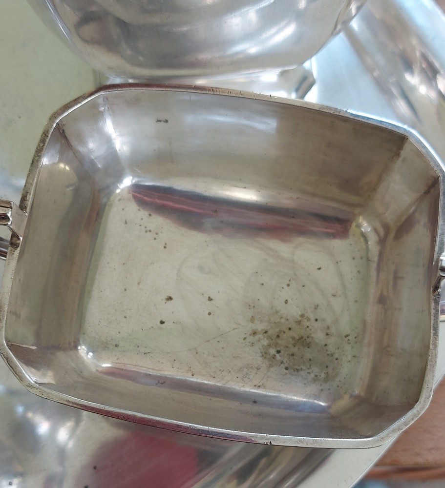 Vintage 5-Piece Silver Plate Tea Set Marked ALD