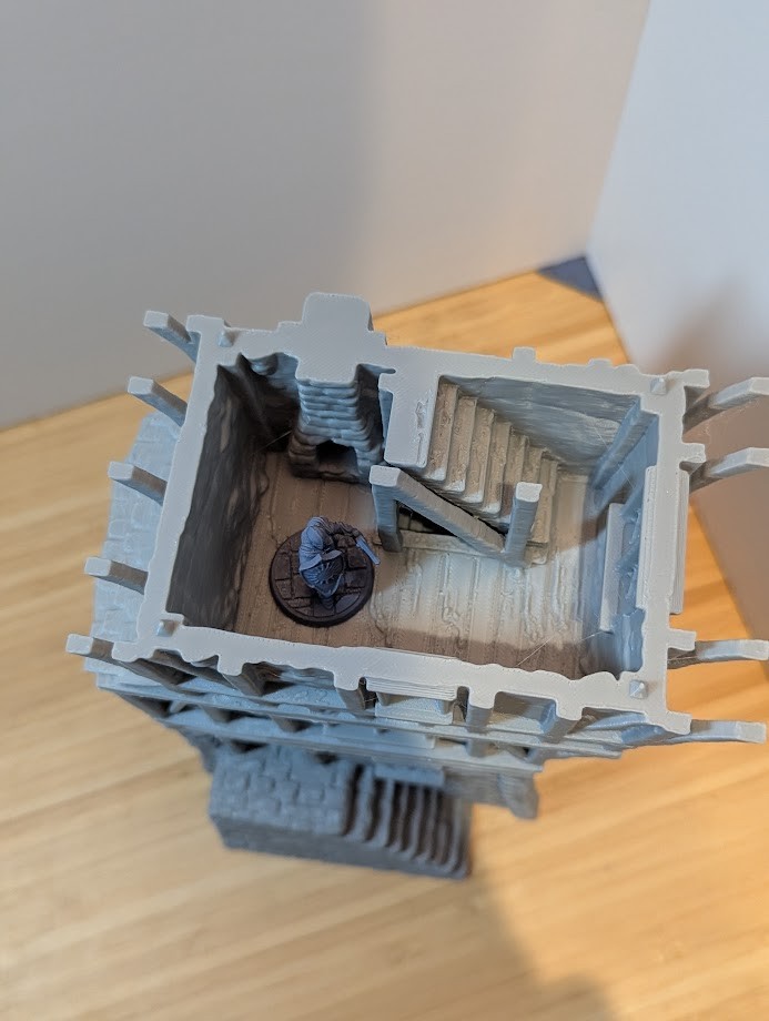 Fantasy Wargaming Windmill Tower Terrain compatible with Warhammer/DnD/Tabletop