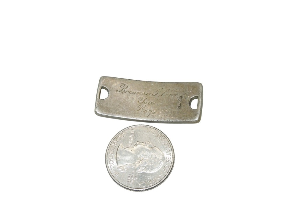 Original WWII US Navy Hospital Corps STERLING ID Bracelet CA8