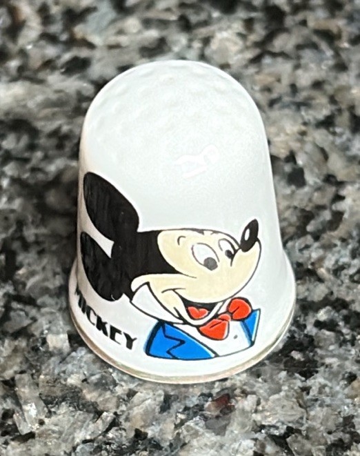 Disney Mickey Mouse Ceramic Thimble England Bone China