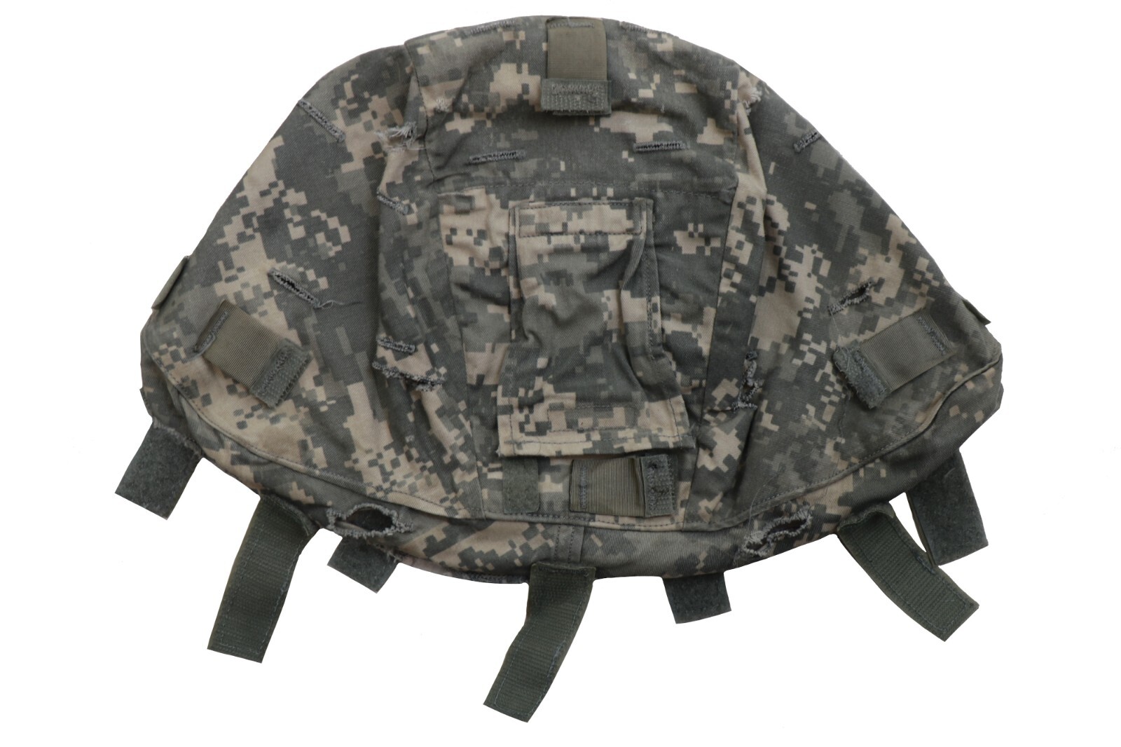 DAMAGED Large / XLarge Used Army ACH ACU UCP Digital Camo Combat Helmet Cover