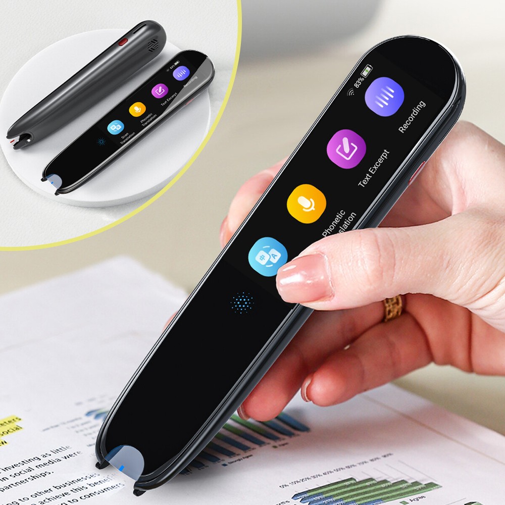 Language Translator Device 112 Language Real Time Translator pen Smart Recording
