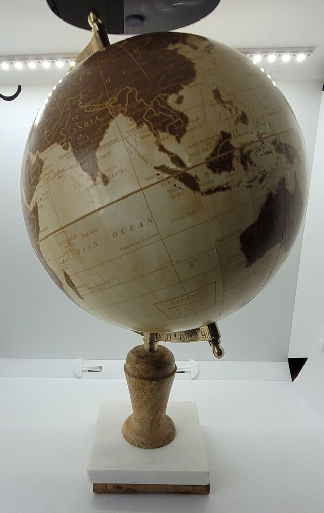 Vintage Earth Globe World Rotating Sm Desk