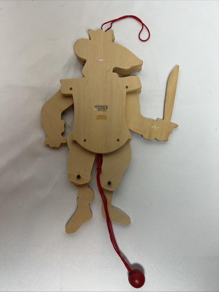 The Mouse King Nutcracker Vintage 9" Wood Pull String Puppet Midwest Cannon Fall