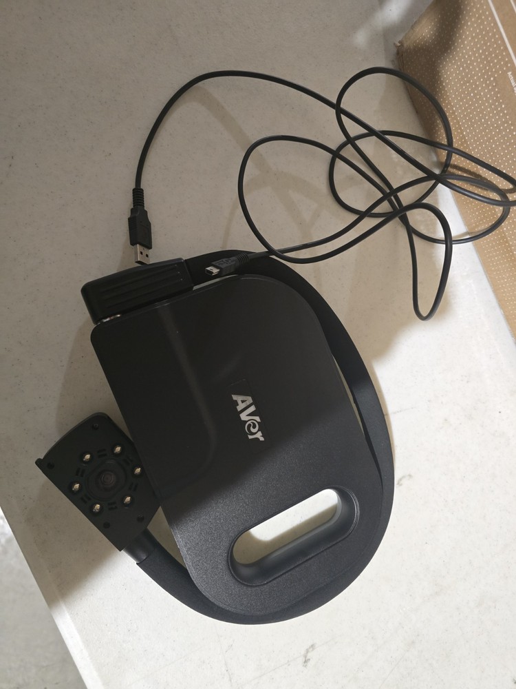 AVer VISIONU50 U50 USB FlexArm Document Camera LED Lights with cable Black