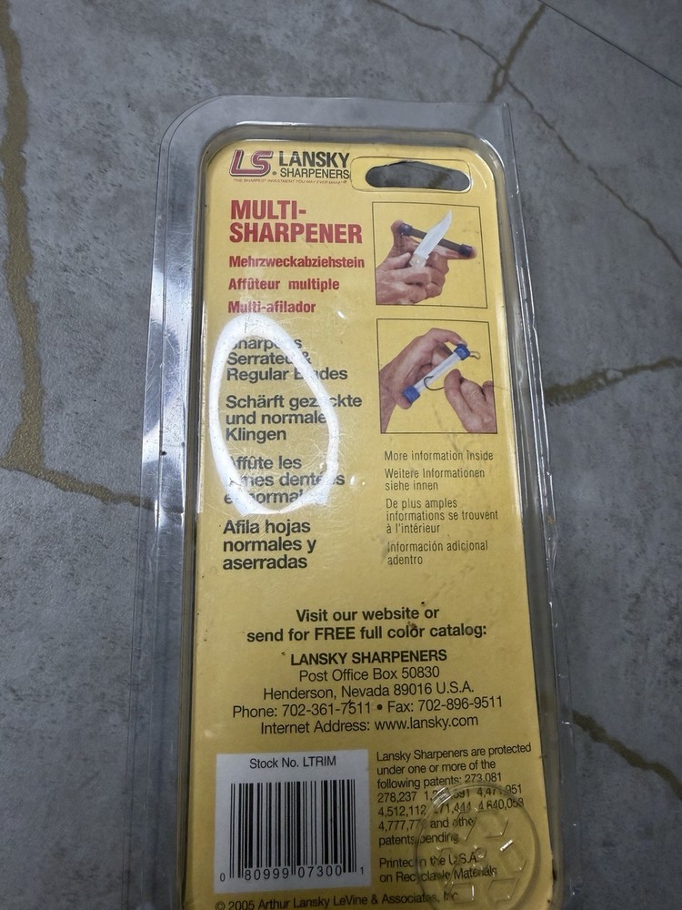 Lansky Portable Multi Sharpener Serrated & Regular Edge Knife Blade - LTRIM