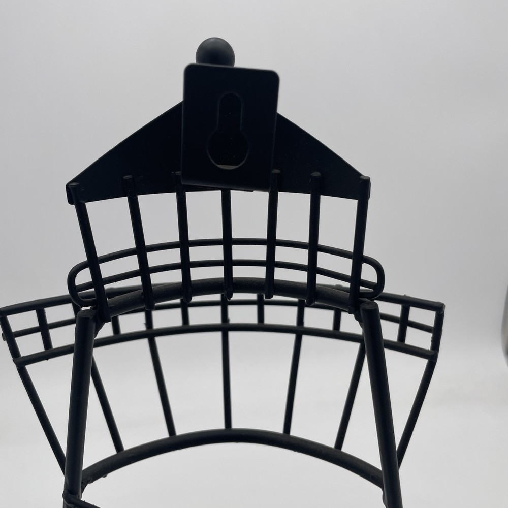 Table/Wall Clock Wrought Iron Lighthouse Theme Cottage Core Tested