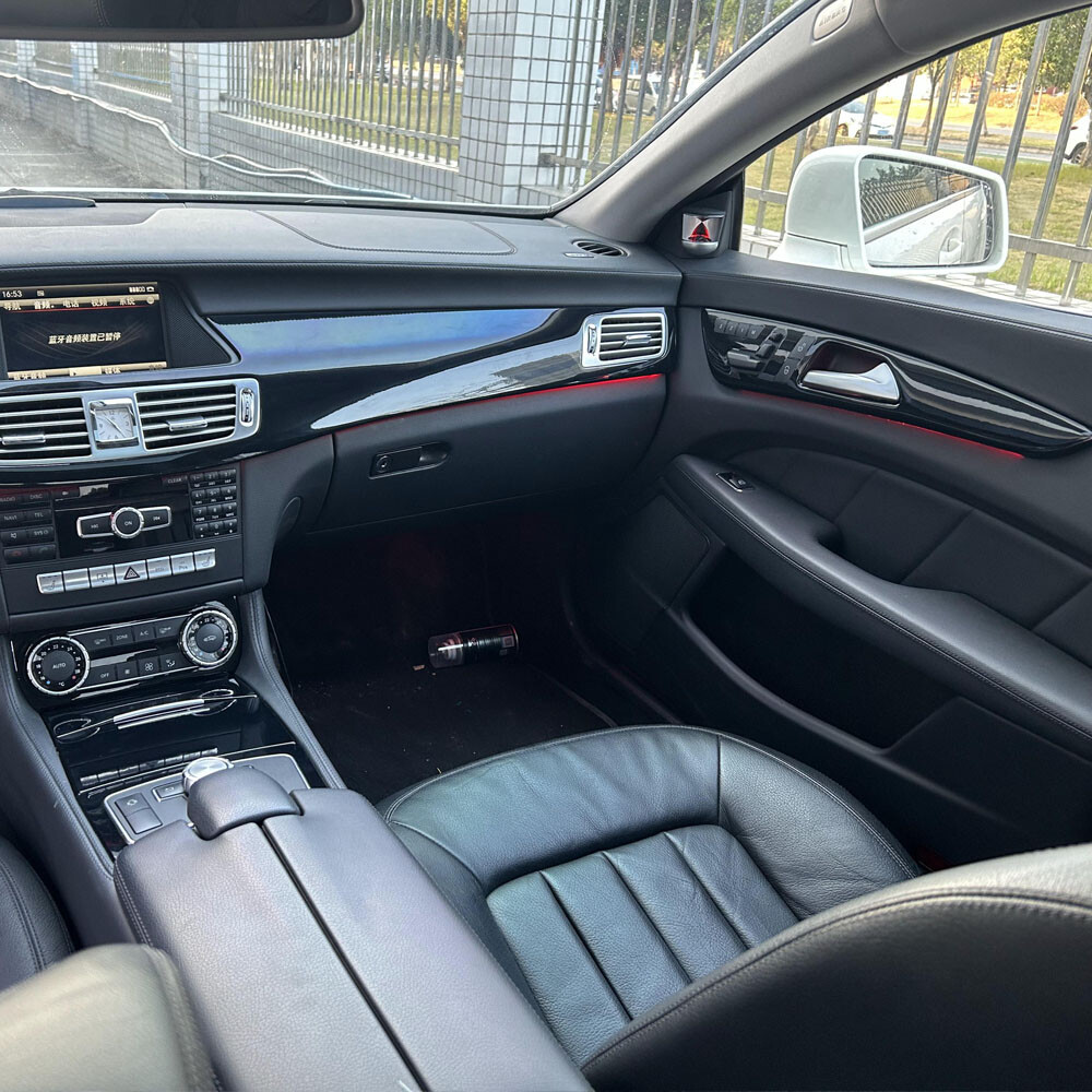 For Mercedes Benz CLS W218 2012-17 glossy black Pattern Interior DIY Trim Decals