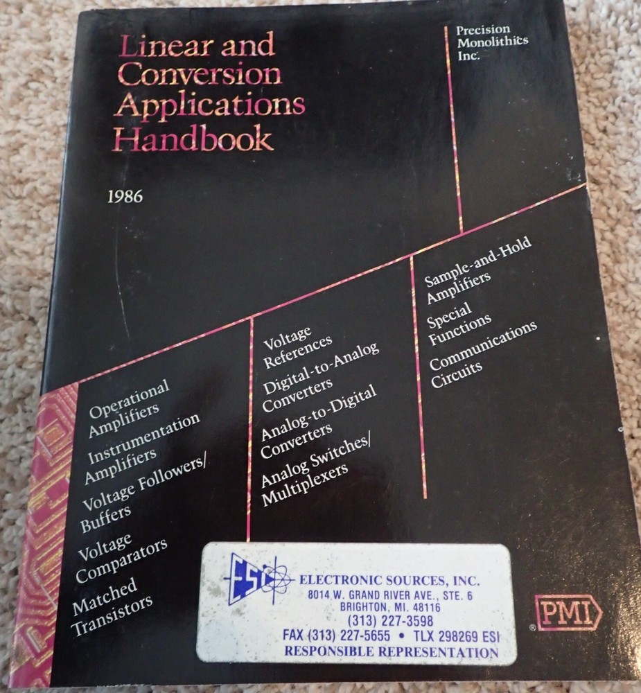 Vintage - Linear And Conversion Products & Applications Handbook - 1986
