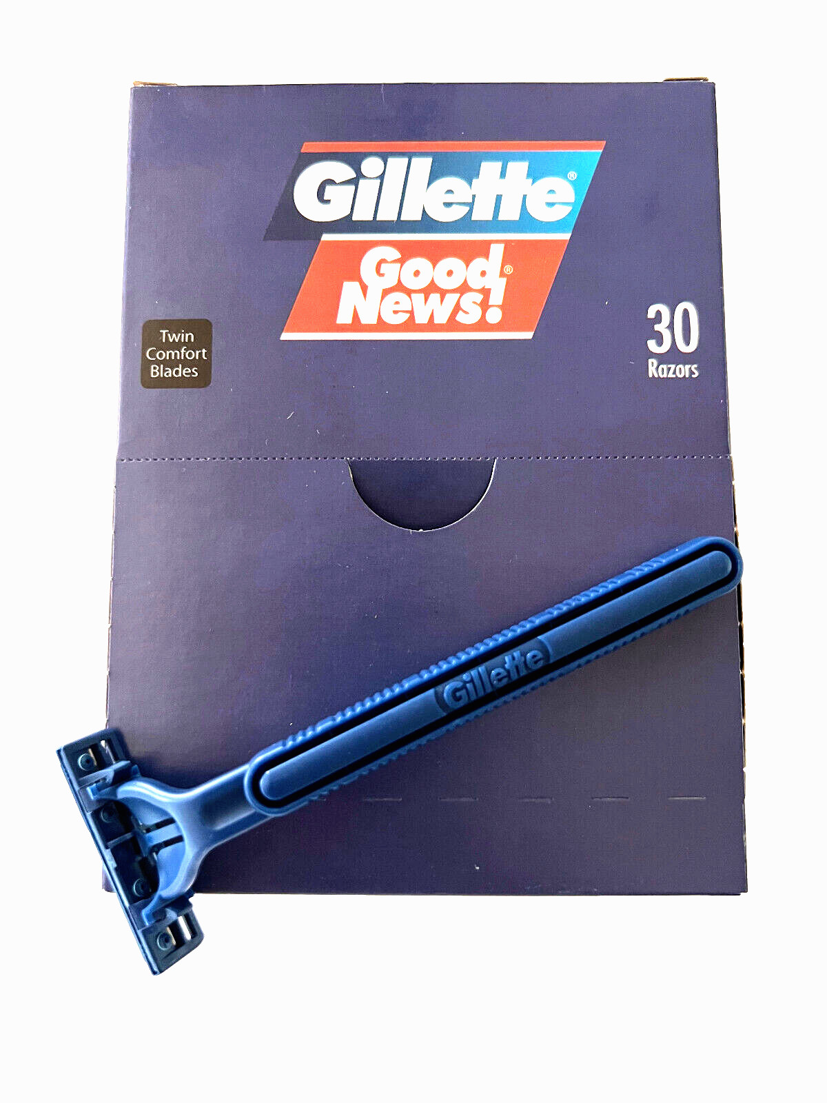 Gillette Good News Disposable Razors Twin Blade Box of 30 Pieces Lubricated