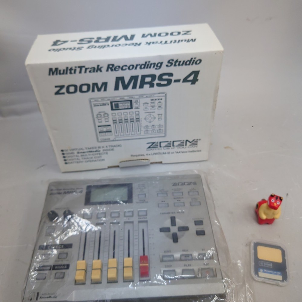 Zoom MRS4 Digital Multitrack Recording Studio with SmartMedia Card & Box Tested
