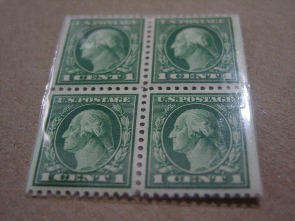 US Scott #405b Booklet 4 Mint H 405