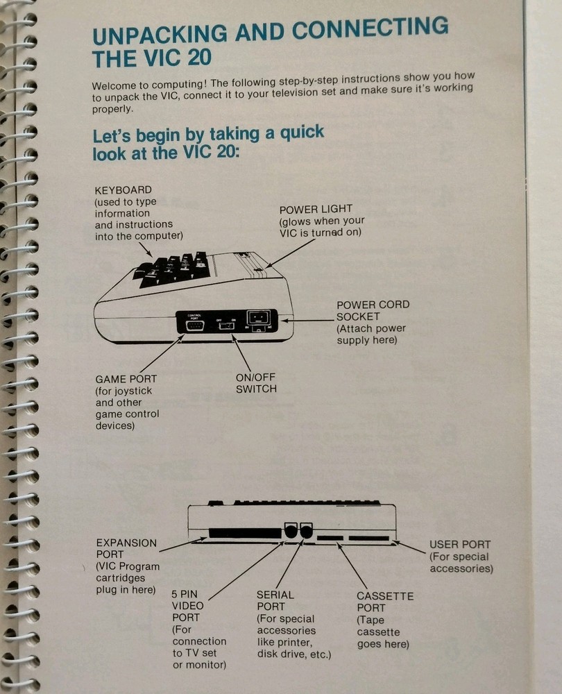 Personal Computing on the VIC-20 A Friendly Computer Guide, 1984 Commodore