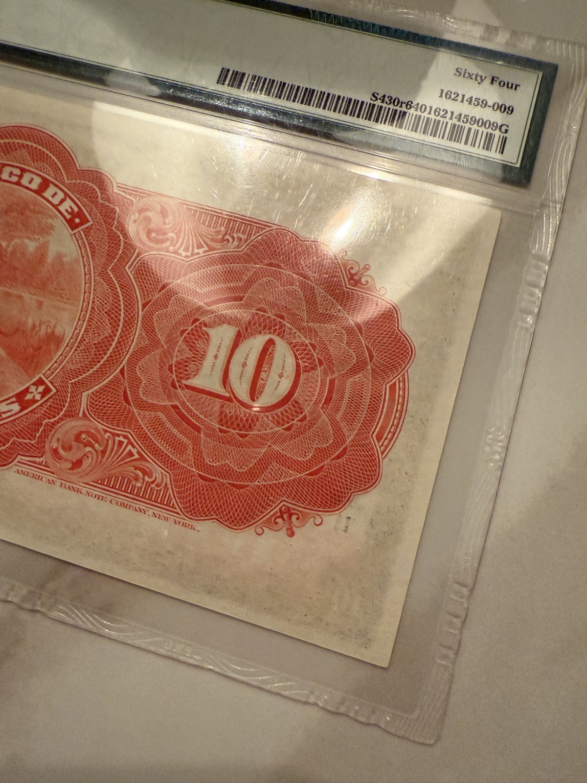 Mexico Banco de Tamaulipas 10 Pesos ND 1902–1914 PMG 64 UNC ABNC Remainder RARE!