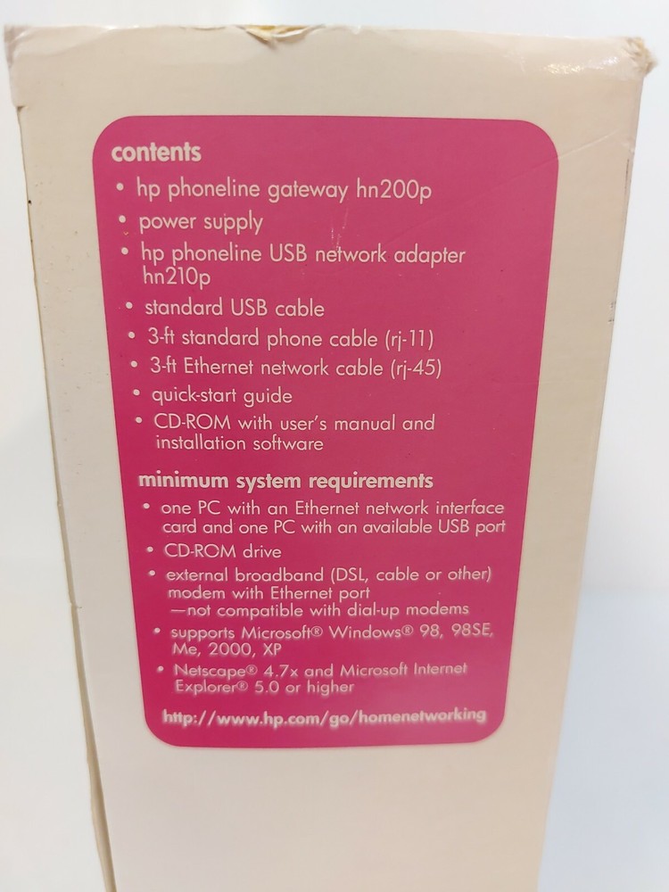 HP Digital Home Networking Phoneline Gateway