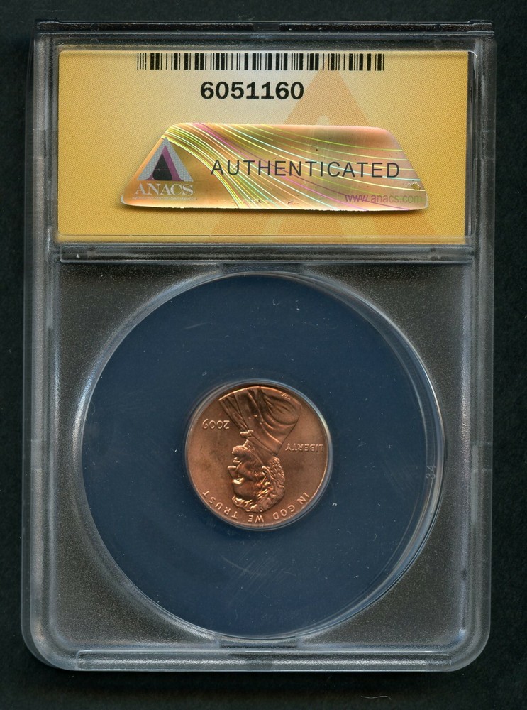 2009 ANACS-MS67 RED LINCOLN CENT LOG CABIN