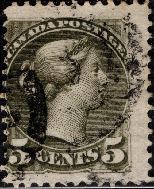 Perfectly Flawed Error-EFO Canada SN 38 Used - Misperf