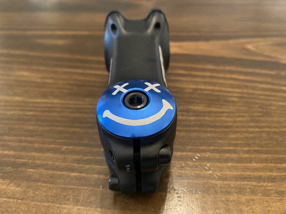 Smiley Face - Threadless Bicycle Headset Stem Cap 1 1/8" Smile