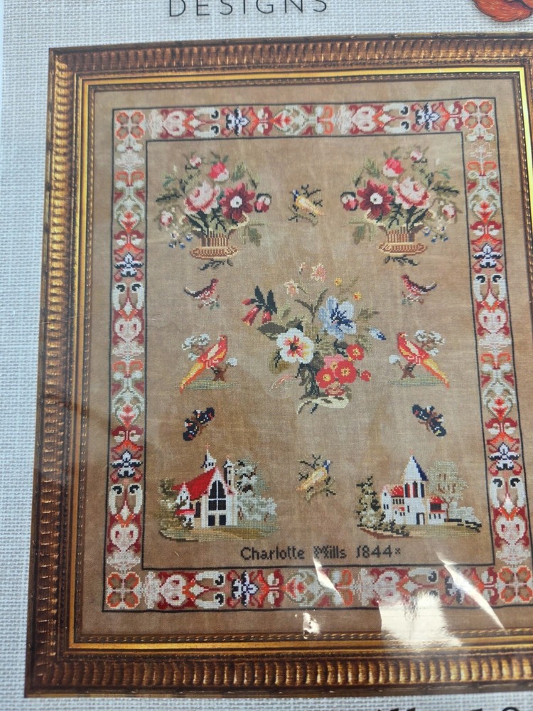 Fox and Rabbit Designs Charlotte Mills 1844 Sampler Cross Stitch Pattern