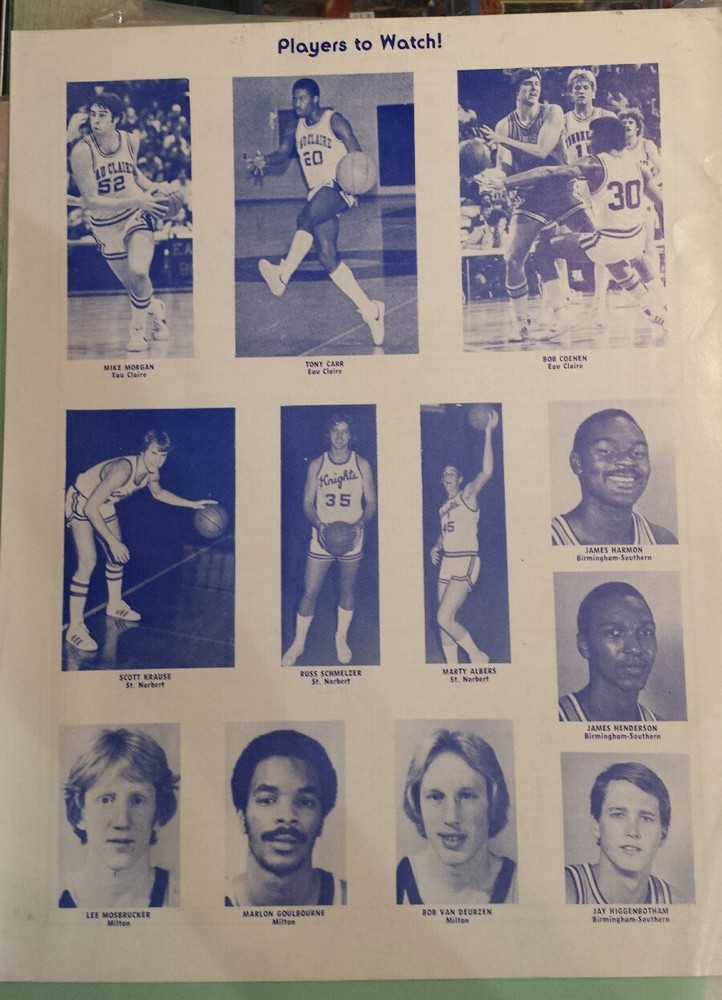 1980 Third Annual Blugold Tip-Off Tournament Program with Scorecard, Wisconsin