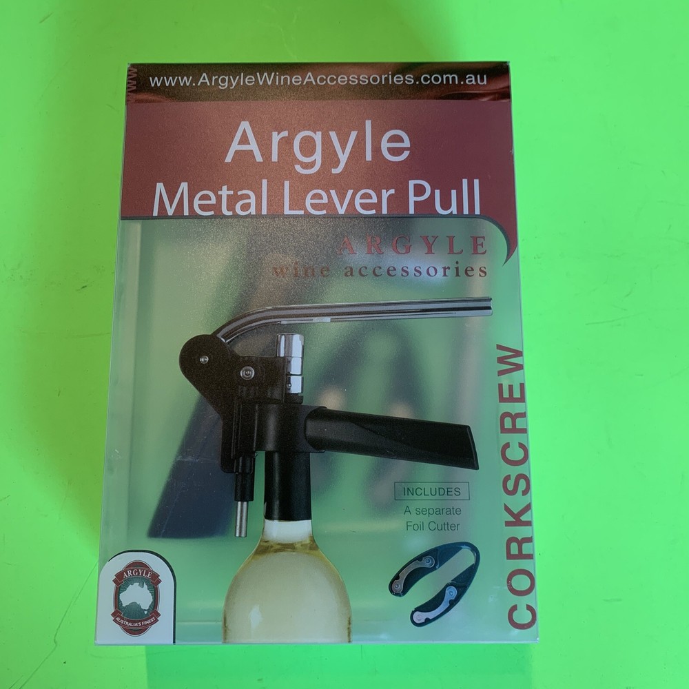 Argyle Wine & Bar Accessories Metal Lever Pull With Foil Cutter