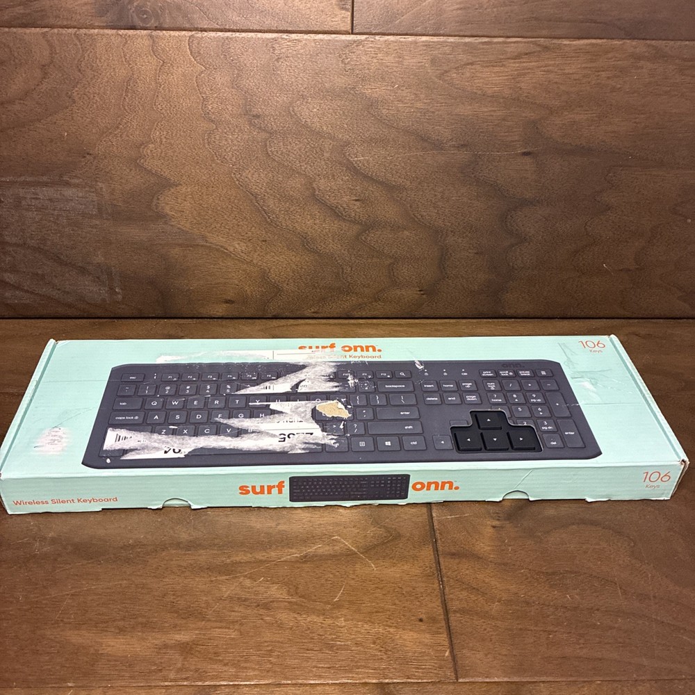 Onn Surf Wireless Silent Keyboard 106 Keys PC & MAC (100012579) -[LN]™