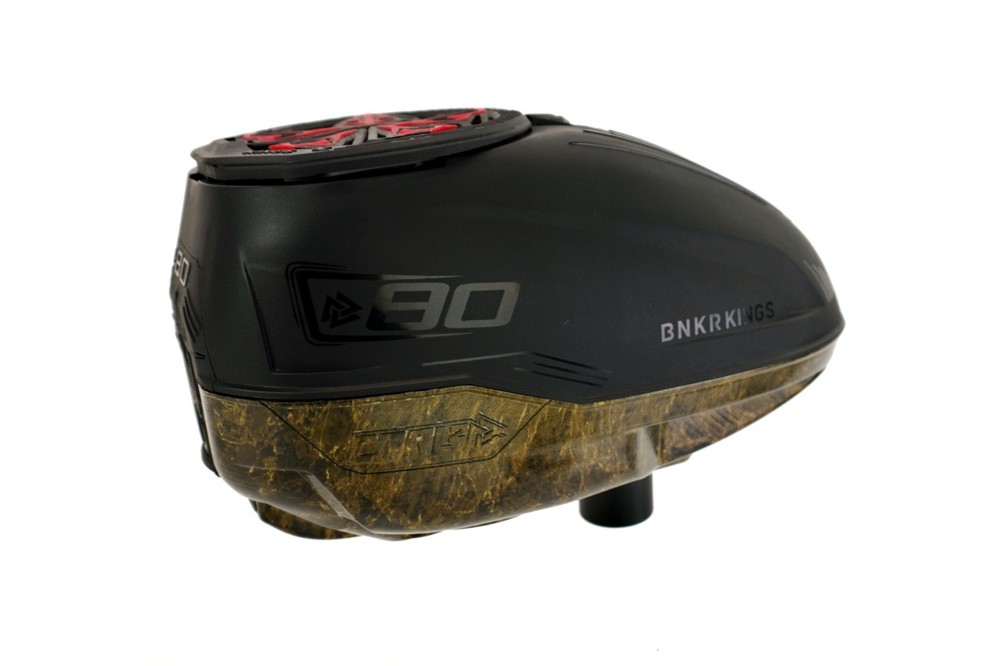 BUNKERKING CTRL 2 Bottom Shell Dipped W/ Auto Clear PAINTBALL LOADER HOPPER