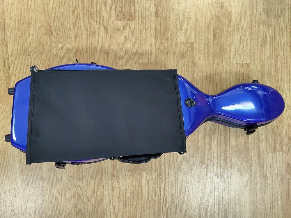 SALE*VIOLIN CASE (CELLO SHAPE) 4/4 BLUE-COMPOSITE SHELL-LIGHT-NO SCRATCH-PROTECT