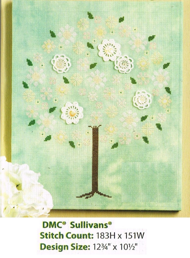 BLOOMING  TREE  CROSS STITCH/CROCHET  PATTERN ONLY - YD  SEA
