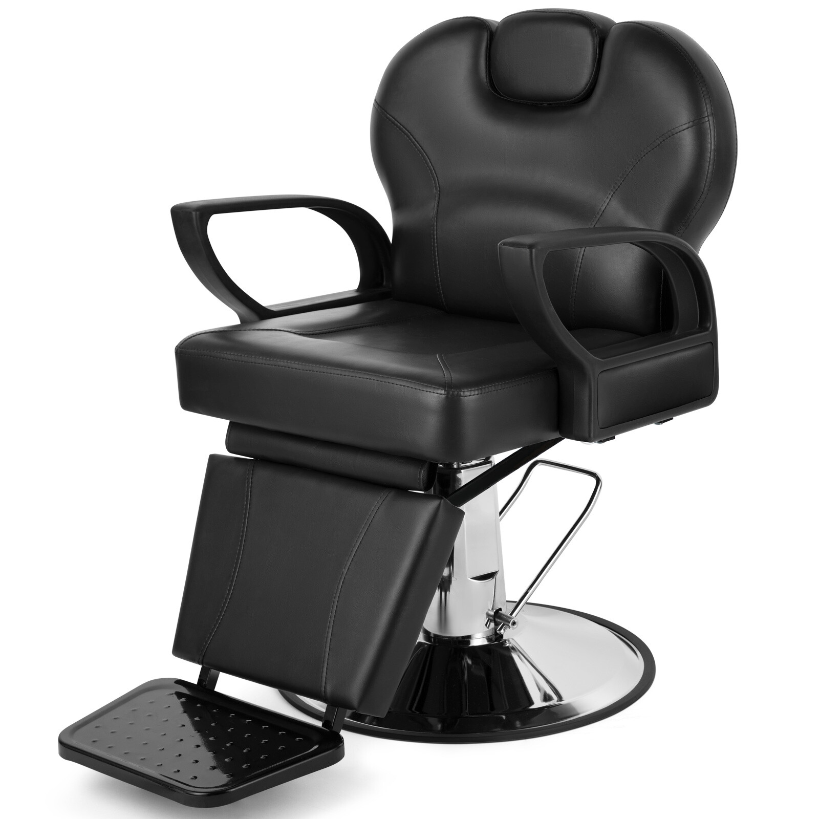 Black All Purpose Reclining Hydraulic Barber Chair Heavy Duty Salon Spa Beauty