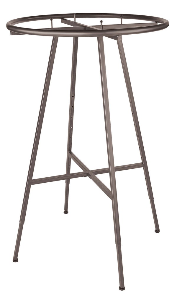 SSWBasics Raw Steel Round Rack