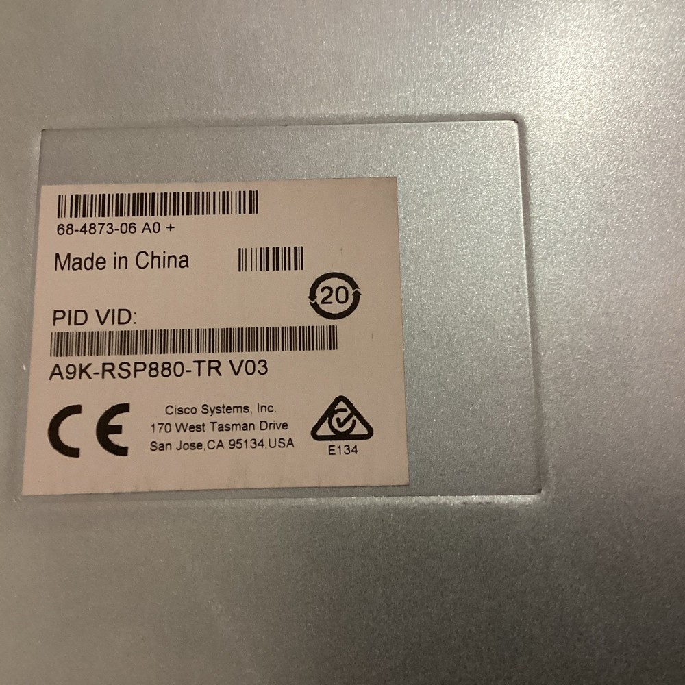 Cisco A9K-RSP880-TR ASR 9000 Route Switch Processor