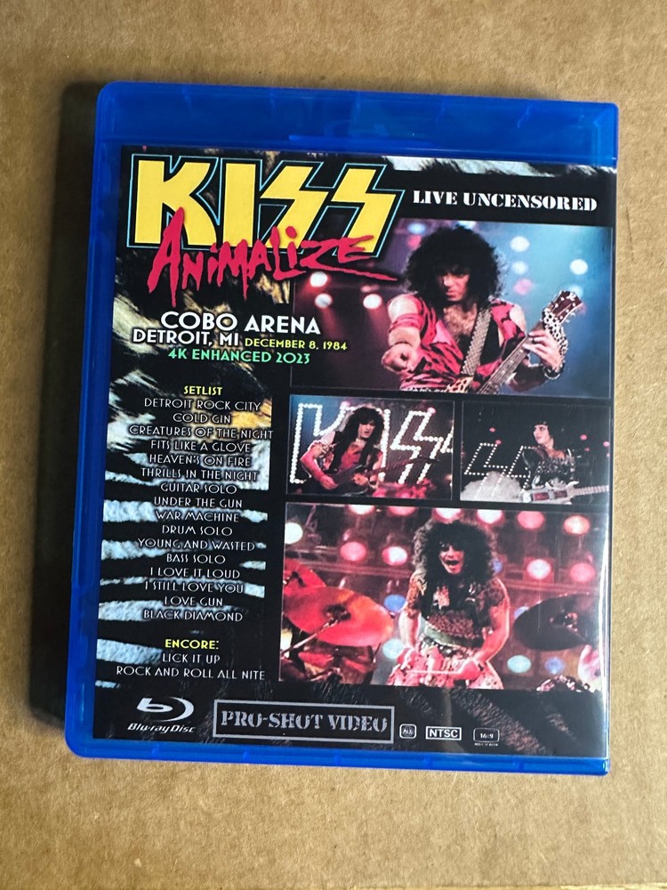 KISS - Animalize Live Uncensored 1984 Blu-ray Paul Stanley Gene Simmons