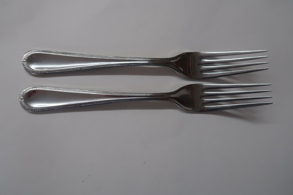 Gorham Stainless Braid 2 Dinner Forks 8 3/8"