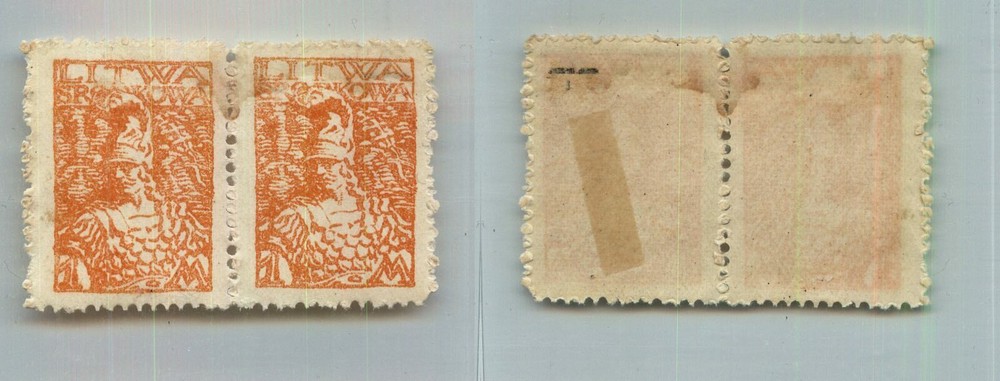 Central Lithuania 1920 SC 24 mint pair . rtb8666