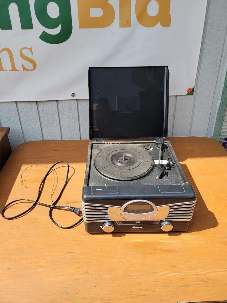 Memorex Record Player, CD, AUX, & Radio