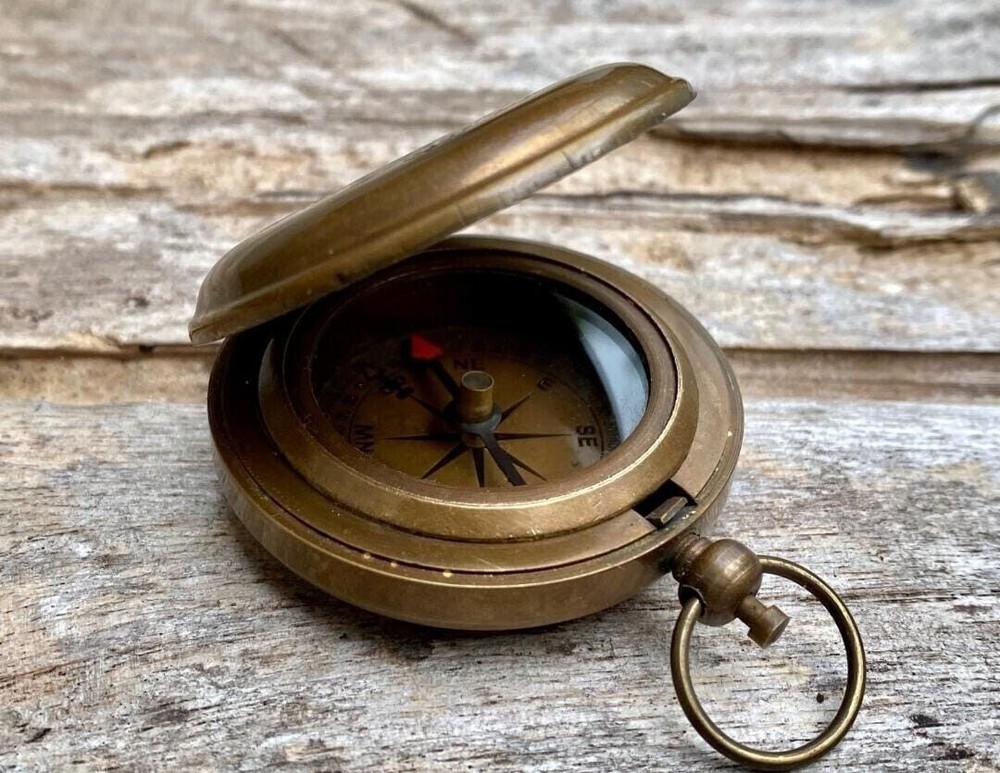 pocket compass | vintage style compass | handmade compass | brass compass Gift