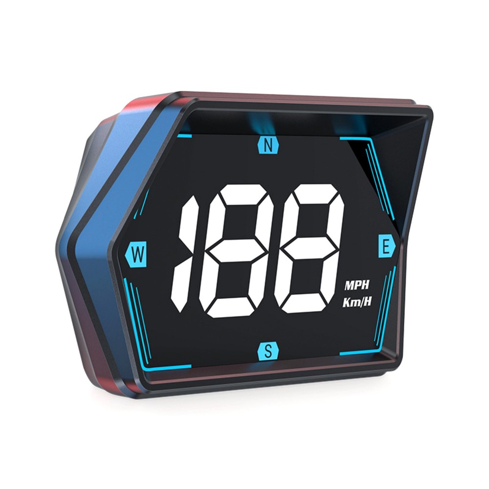 HUD GPS Head Up Display Speedometer With 360° Rotating Suction Cup Overspeed