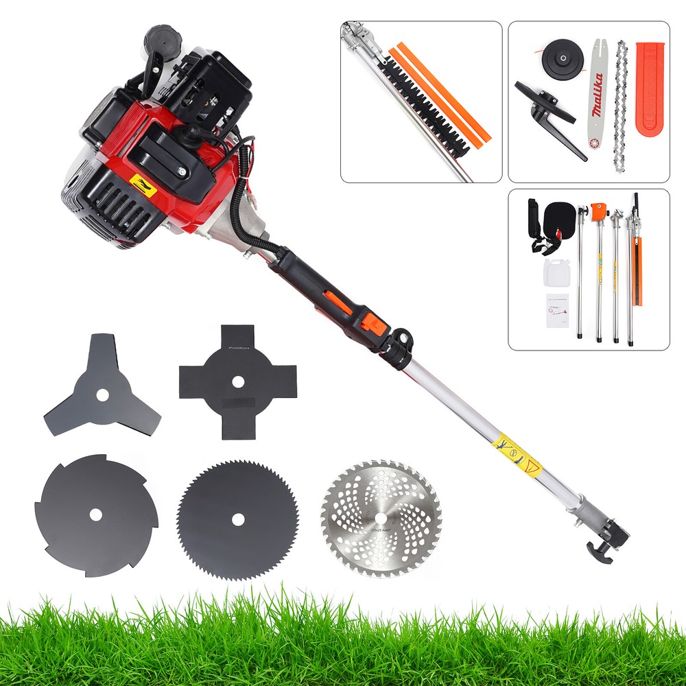 52cc 2-Stroke Brush Cutter - Professional Multi-Tool for Weeding and Landscaping