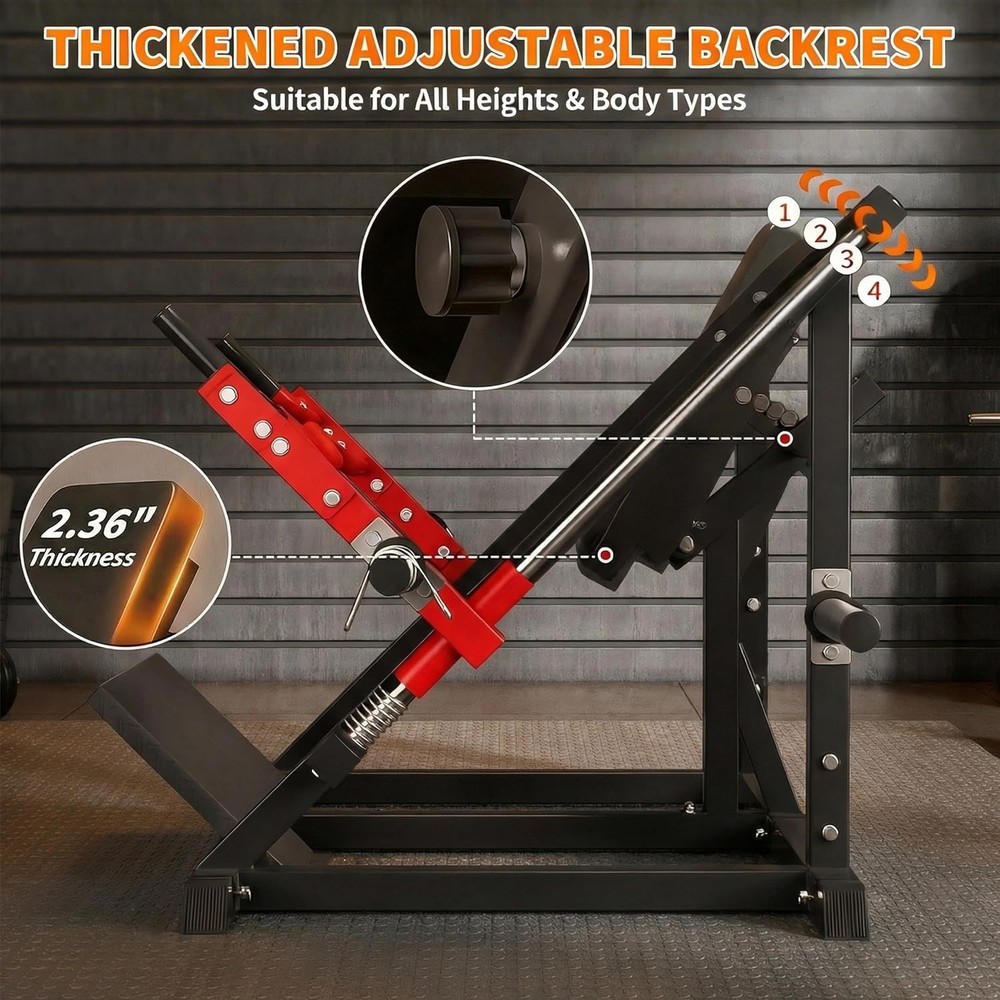 Linear Row Machine for Home Gym-Back Workout Machine with Plate-Loaded Smith Row