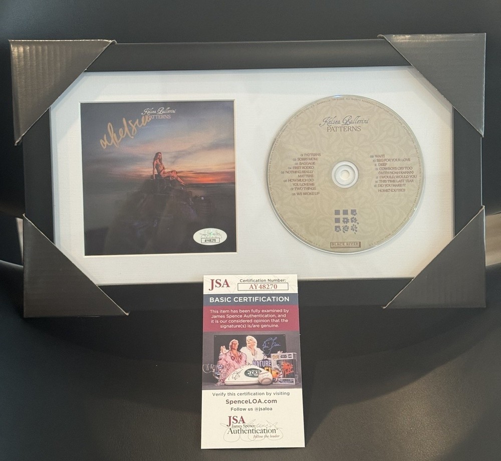Kelsea Ballerini framed Signed Patterns CD Cover JSA COA  Autographed