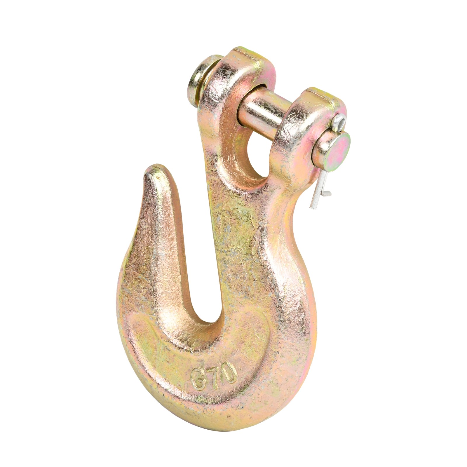 2PCS 1/2" G70 Clevis Grab Hooks Chain Hook Tie Down Towing Flatbed Truck Trailer